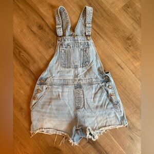 Old Navy Light Blue Denim Overall Shorts
